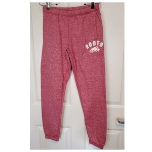 New w/o tags Roots Boyfriend Sweatpants Size Small Color Heather Red